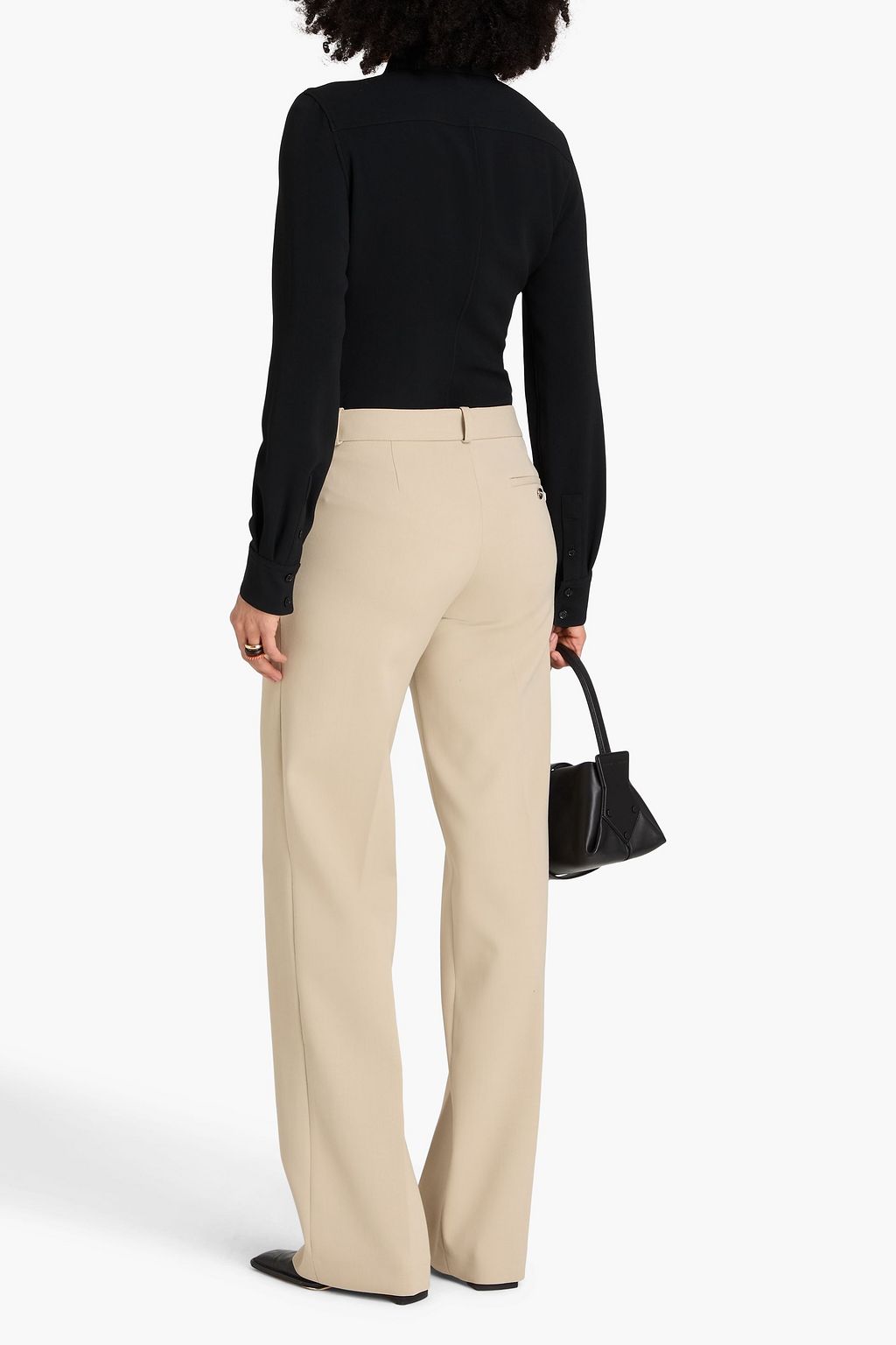 COPERNI Pleated crepe straight-leg pants