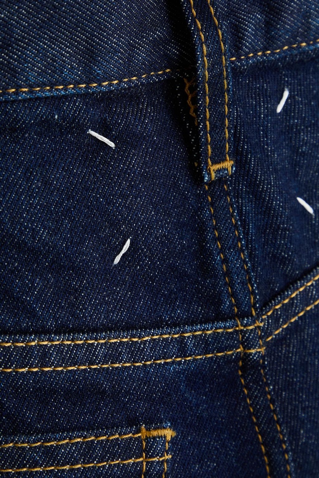 MAISON MARGIELA بنطال جينز بأرجل مستقيمة وبخصر عالٍ