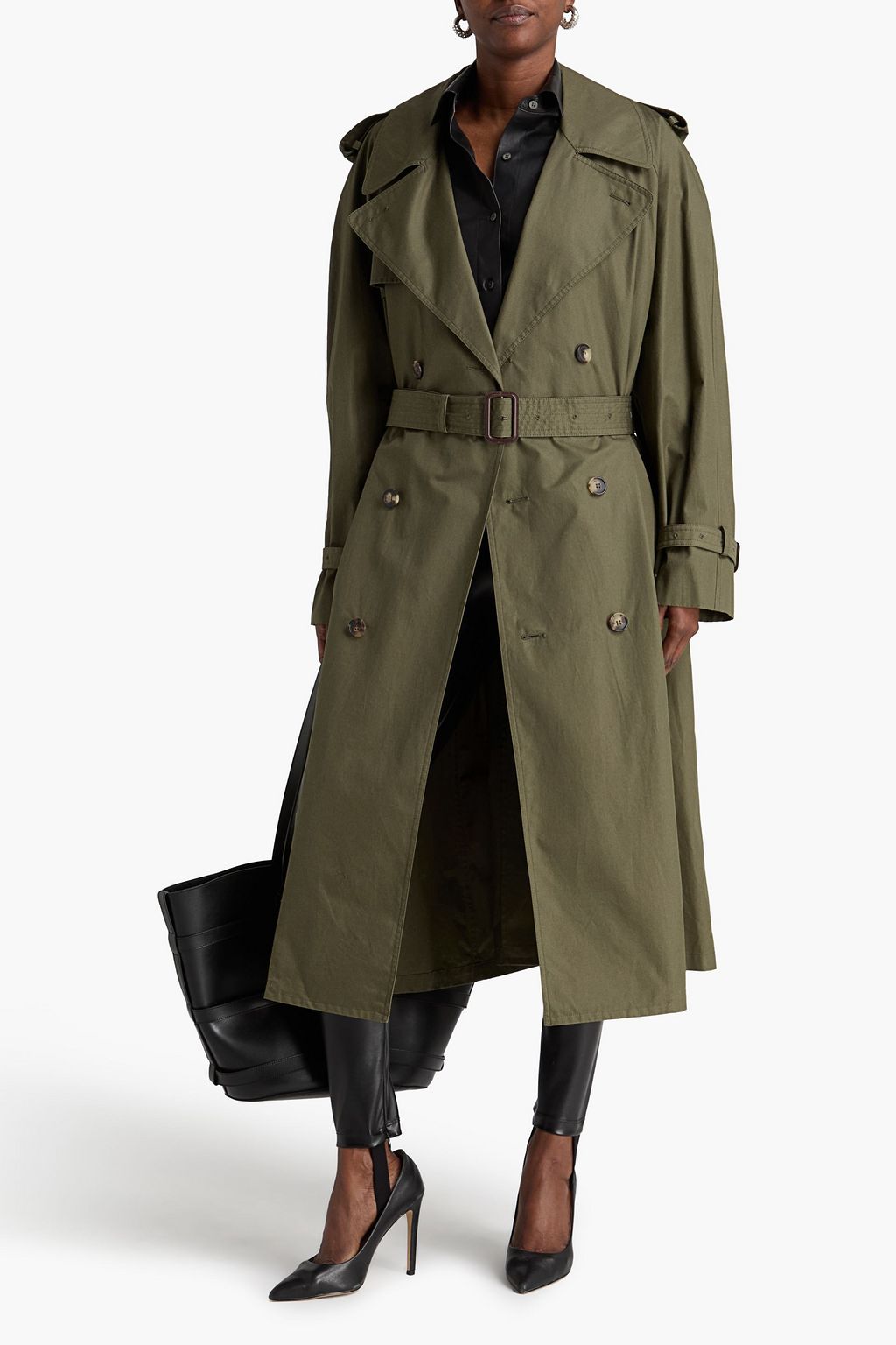 WARDROBE.NYC Belted cotton-gabardine trench coat