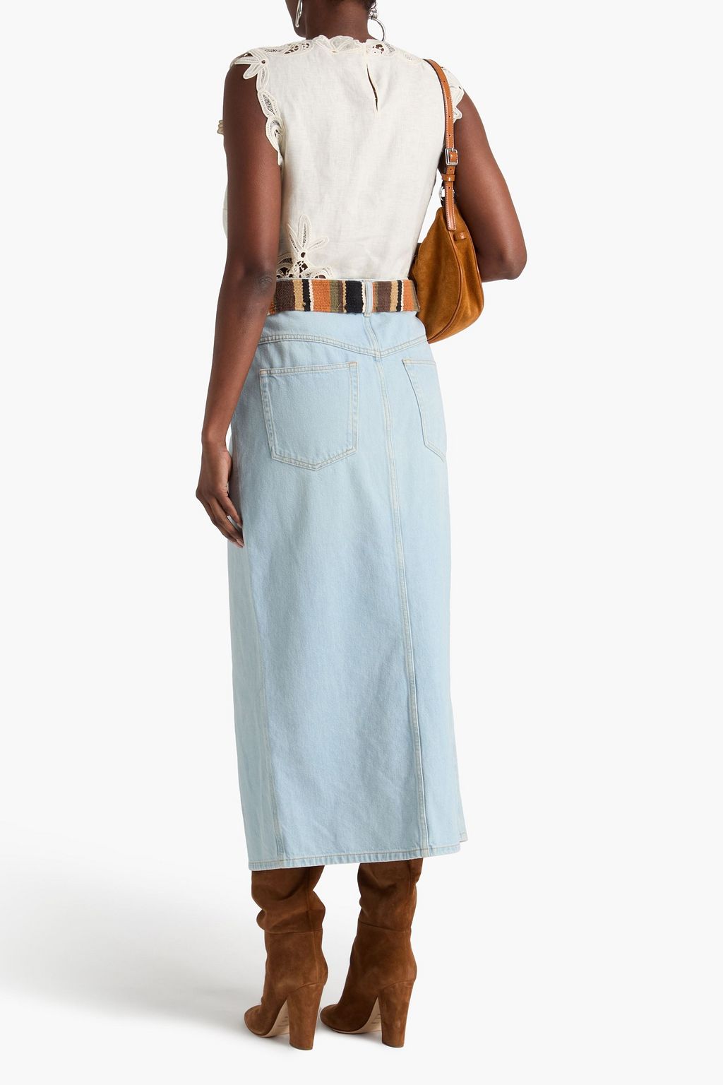 ISABEL MARANT Denim midi skirt