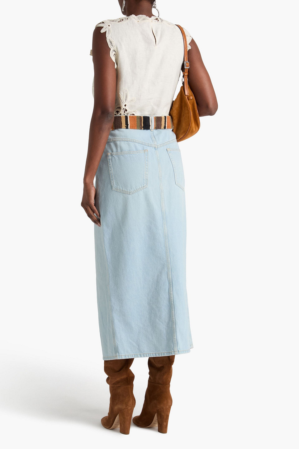  Isabel Marant - Midirock „vinea“ Aus Denim - Blau - Fr 34 