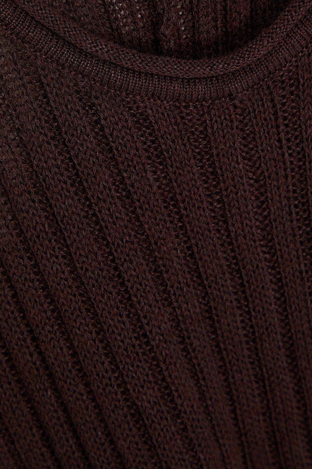 ACNE STUDIOS فستان متوسط الطول من مزيج الكتان بتأثير معتق