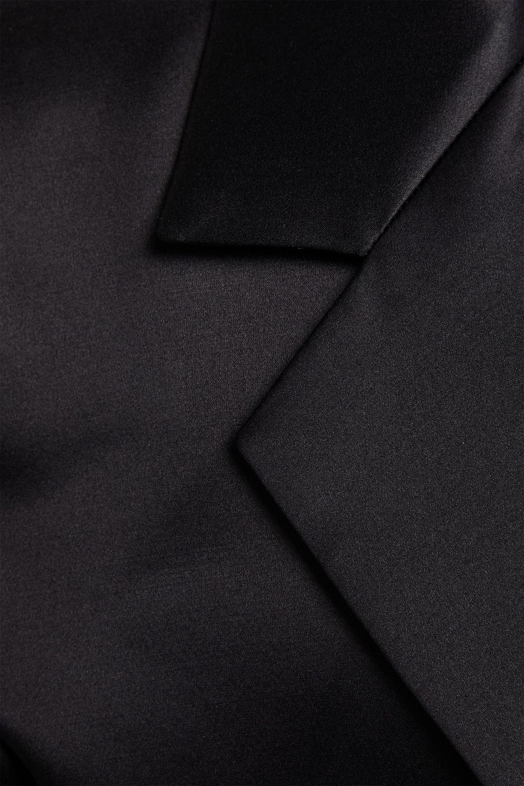 MAGDA BUTRYM Cropped silk and wool-blend duchesse-satin blazer