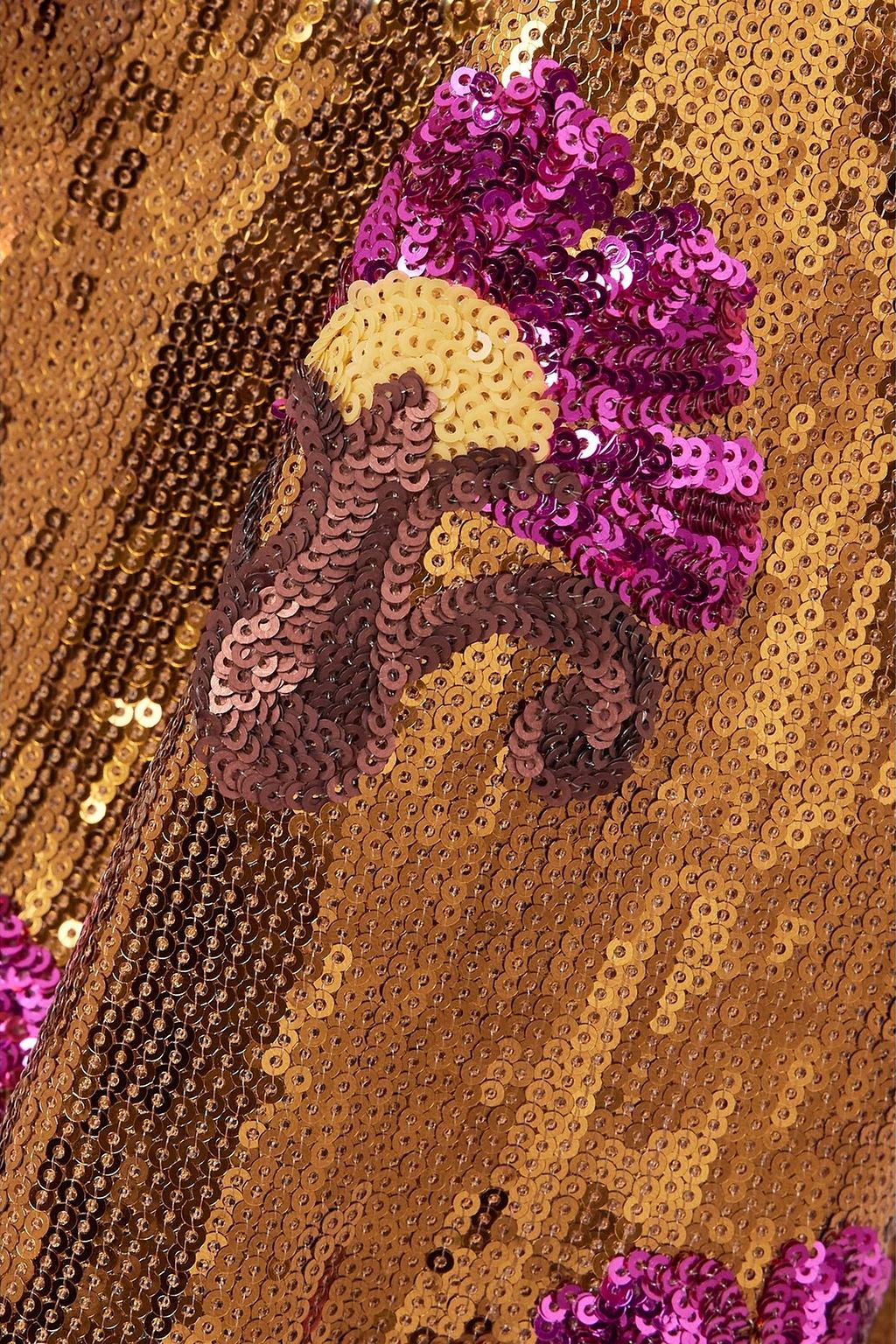 LA DOUBLEJ Midikleid „Swing“ aus Seide mit Pailletten