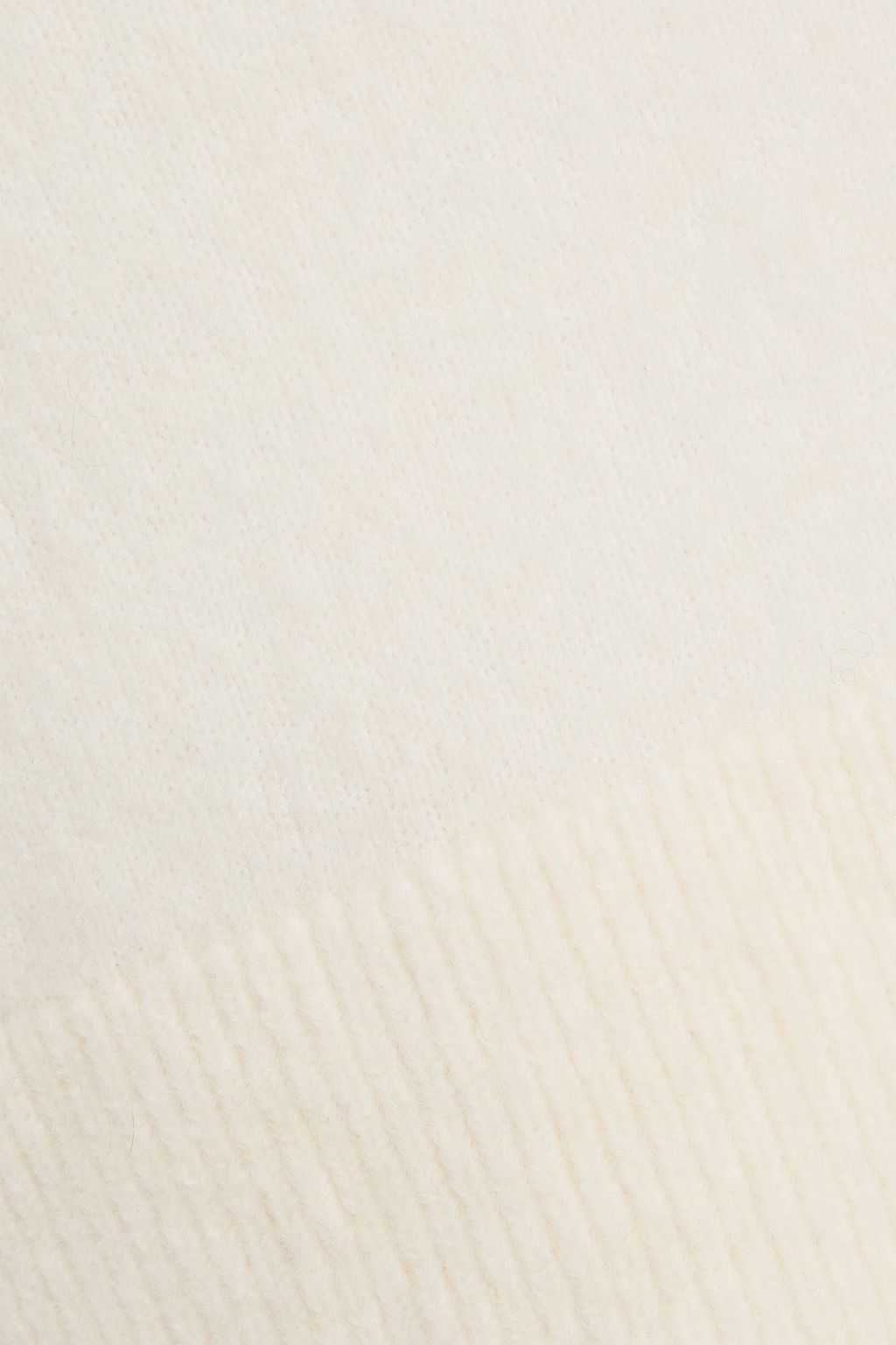 PATOU فستان قصير من مزيج الألبكة بفتحات