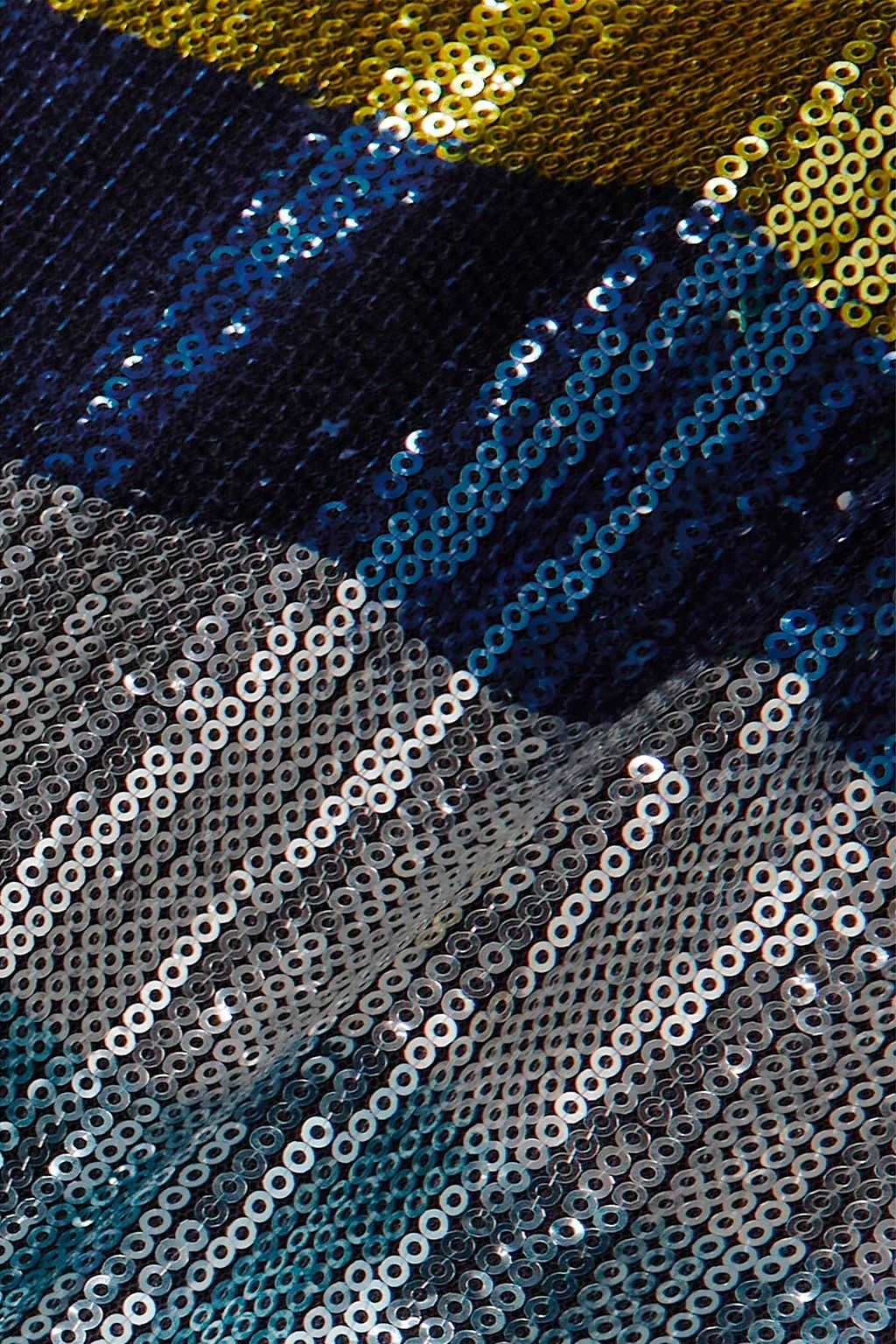 LA DOUBLEJ فستان طويل "سوبريم سوينج" من التول مزين بأقراص برّاقة