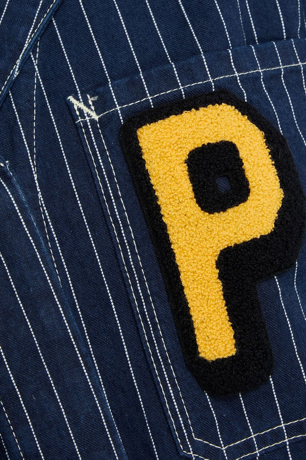 KENZO فستان قصير مخطط من الجينز بحزام