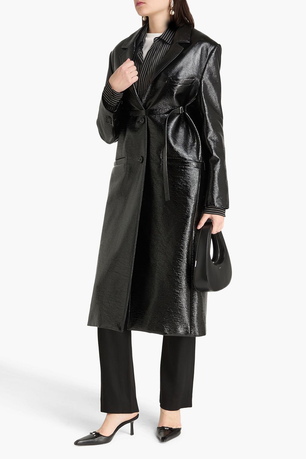 COURRÈGES Cotton-blend vinyl coat