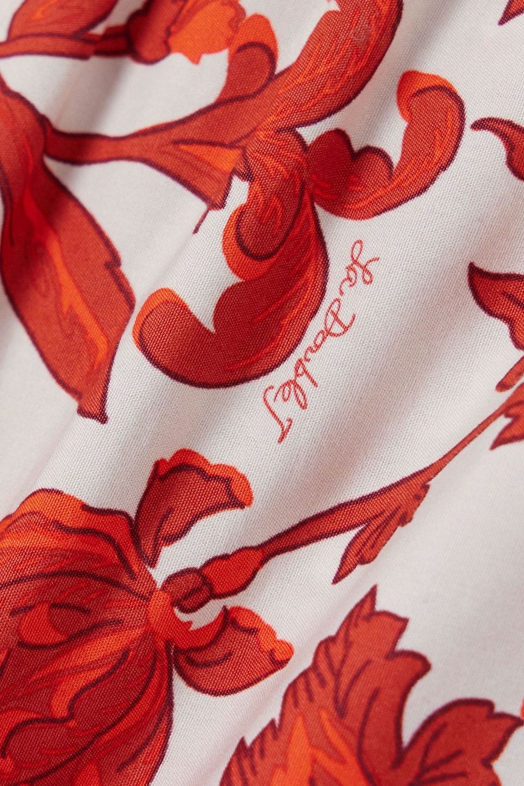 LA DOUBLEJ X ORLEBAR BROWN شورت من قطن بوبلين بطبعات