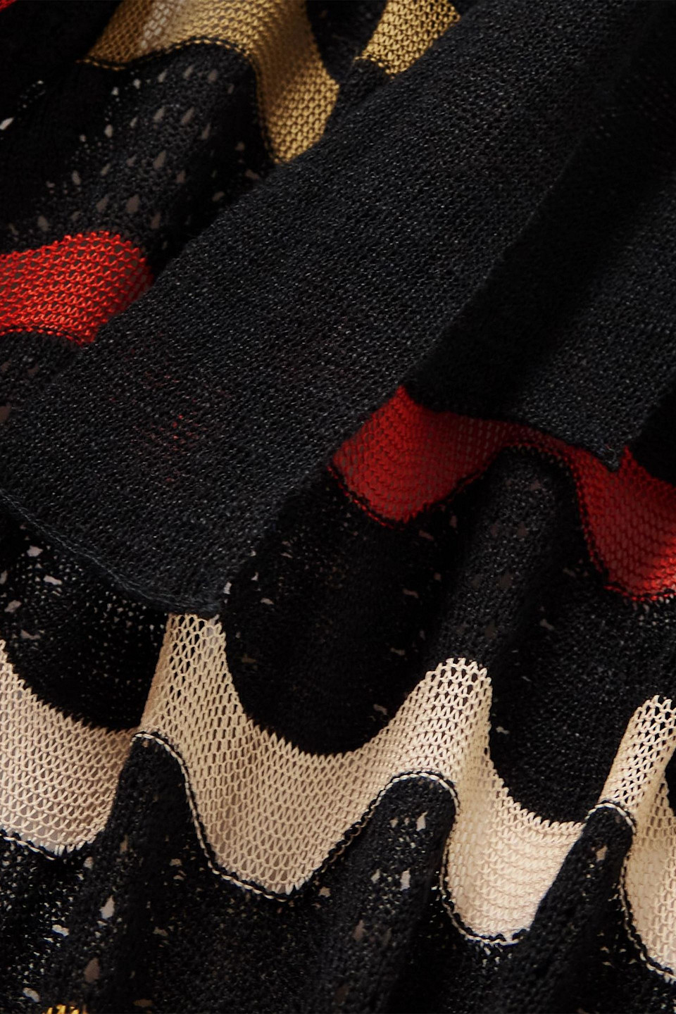 La Doublej Zephyr Belted Striped Linen-blend Midi Wrap Dress In Black