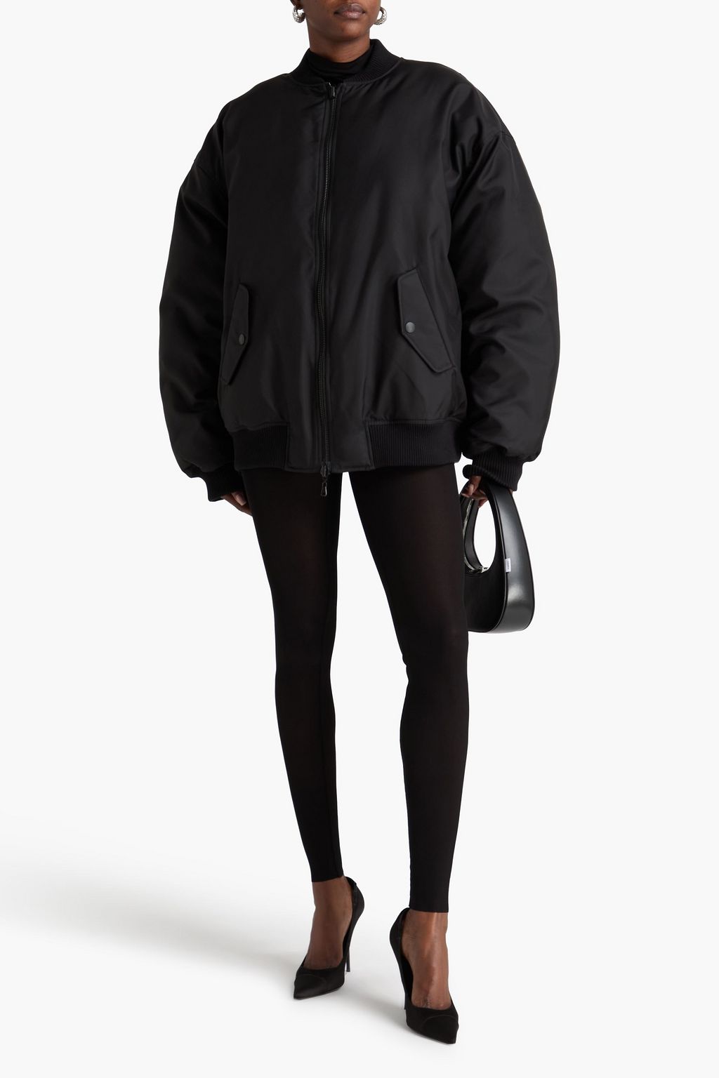 WARDROBE.NYC Reversible shell down bomber jacket