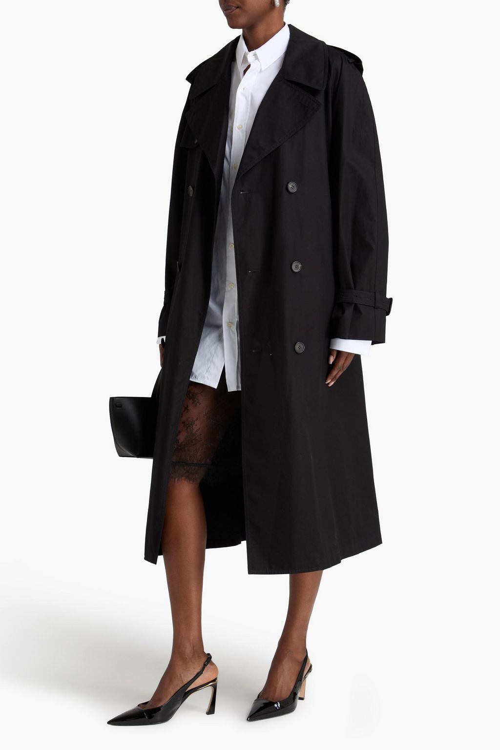 WARDROBE.NYC Belted cotton-gabardine trench coat