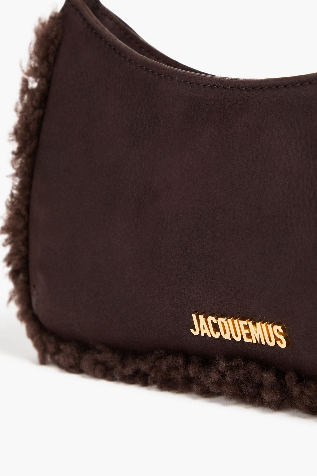 JACQUEMUS Le Bisou Doux nubuck shoulder bag