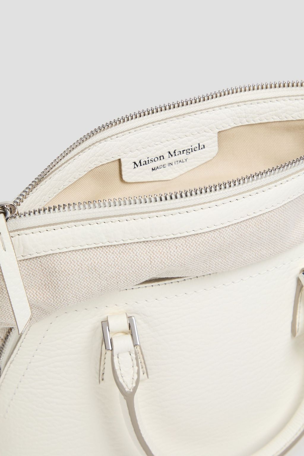 MAISON MARGIELA Leather and canvas tote