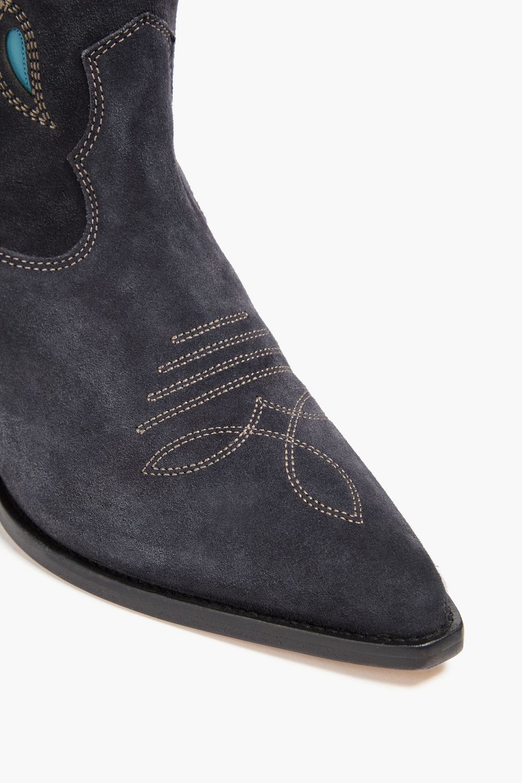 ISABEL MARANT Denvee laser-cut suede Cowboy boots