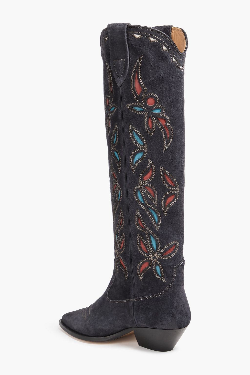 ISABEL MARANT Denvee laser-cut suede Cowboy boots