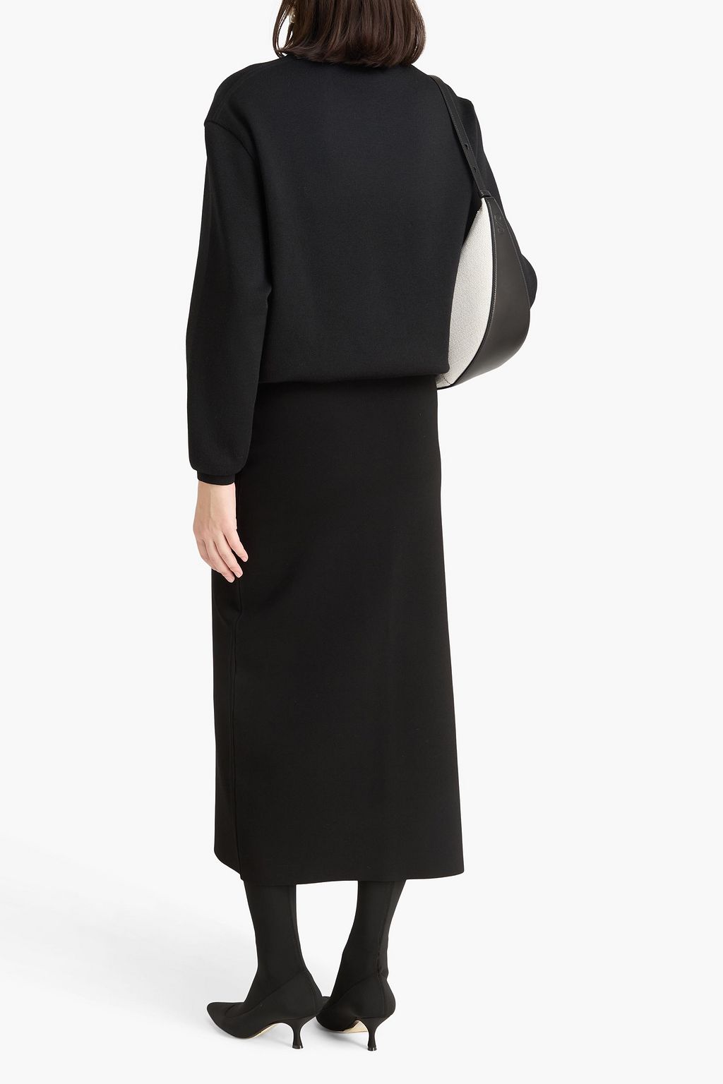 PROENZA SCHOULER تنورة متوسطة الطول بحبكة من نسيج مطاط