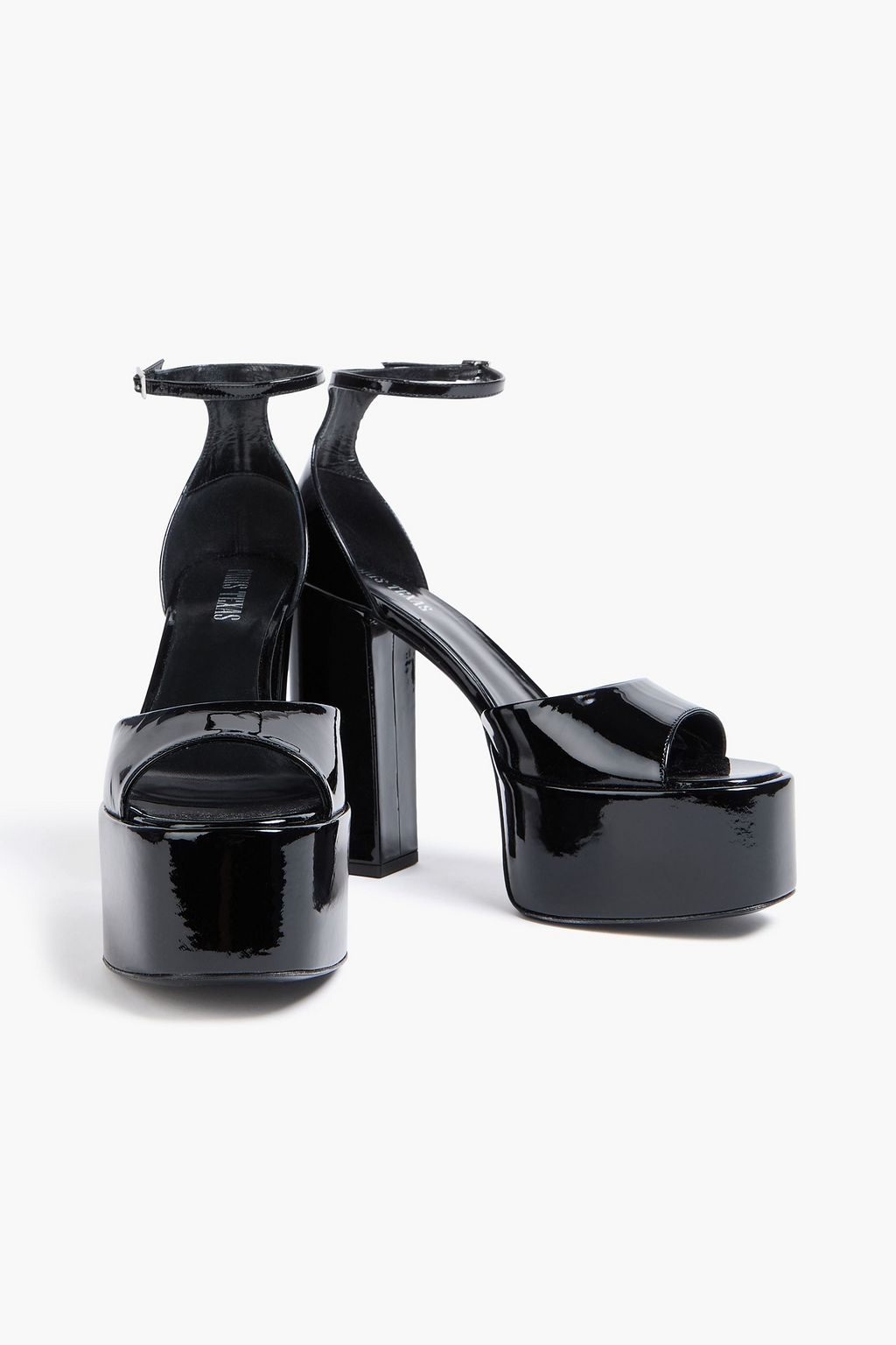 PARIS TEXAS Patent-leather platform sandals