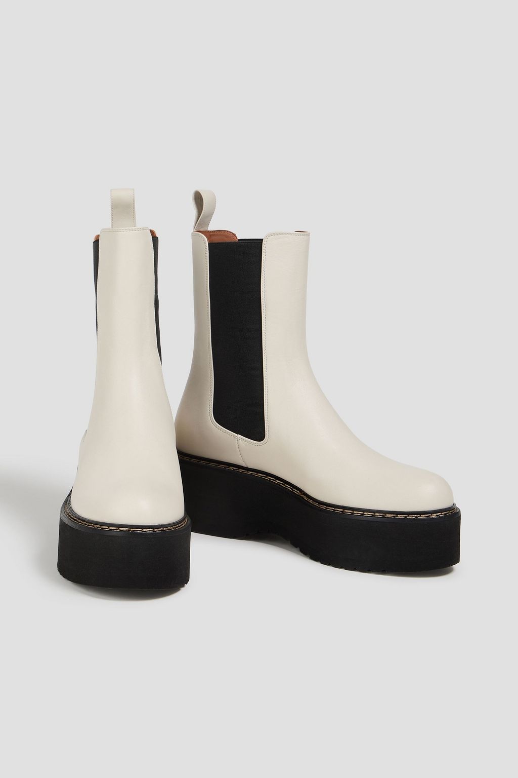 PARIS TEXAS Leather platform Chelsea boots