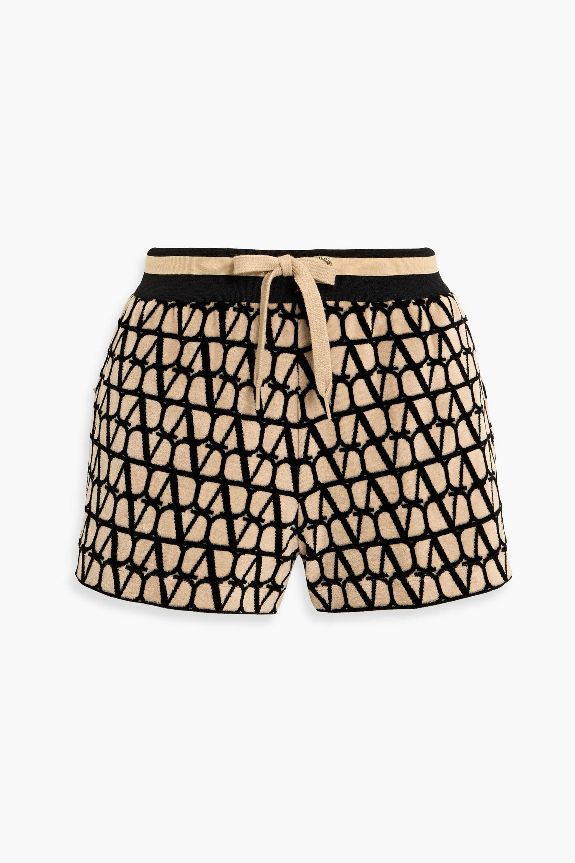 Valentino Garavani Logo-print cotton-terry shorts