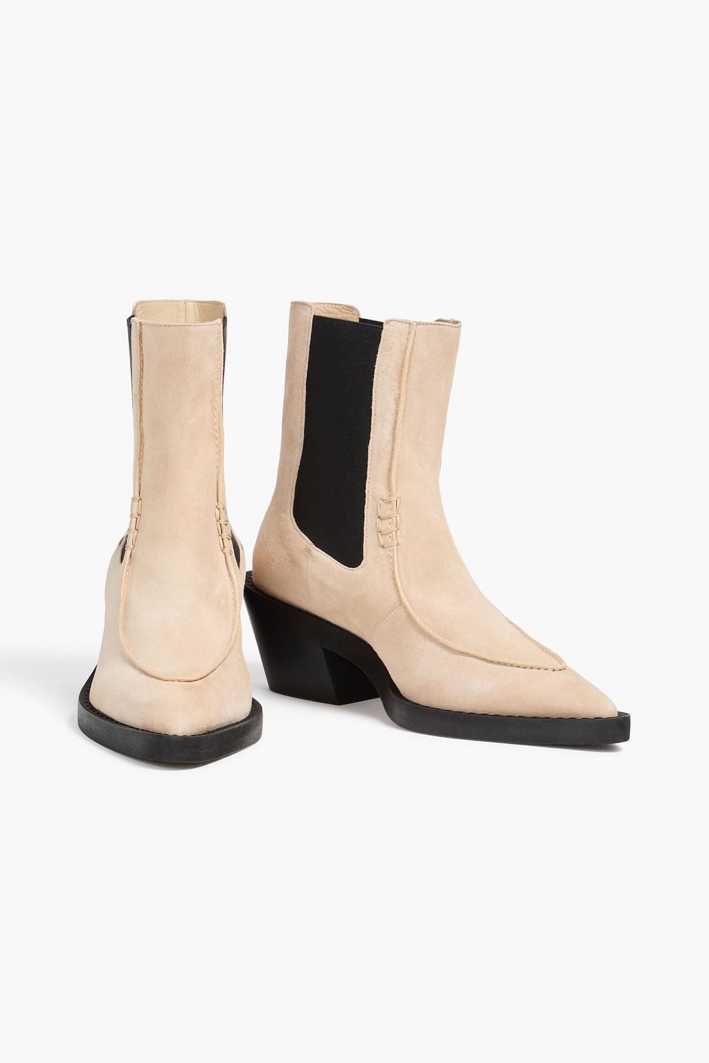 KHAITE Charleston suede Chelsea boots