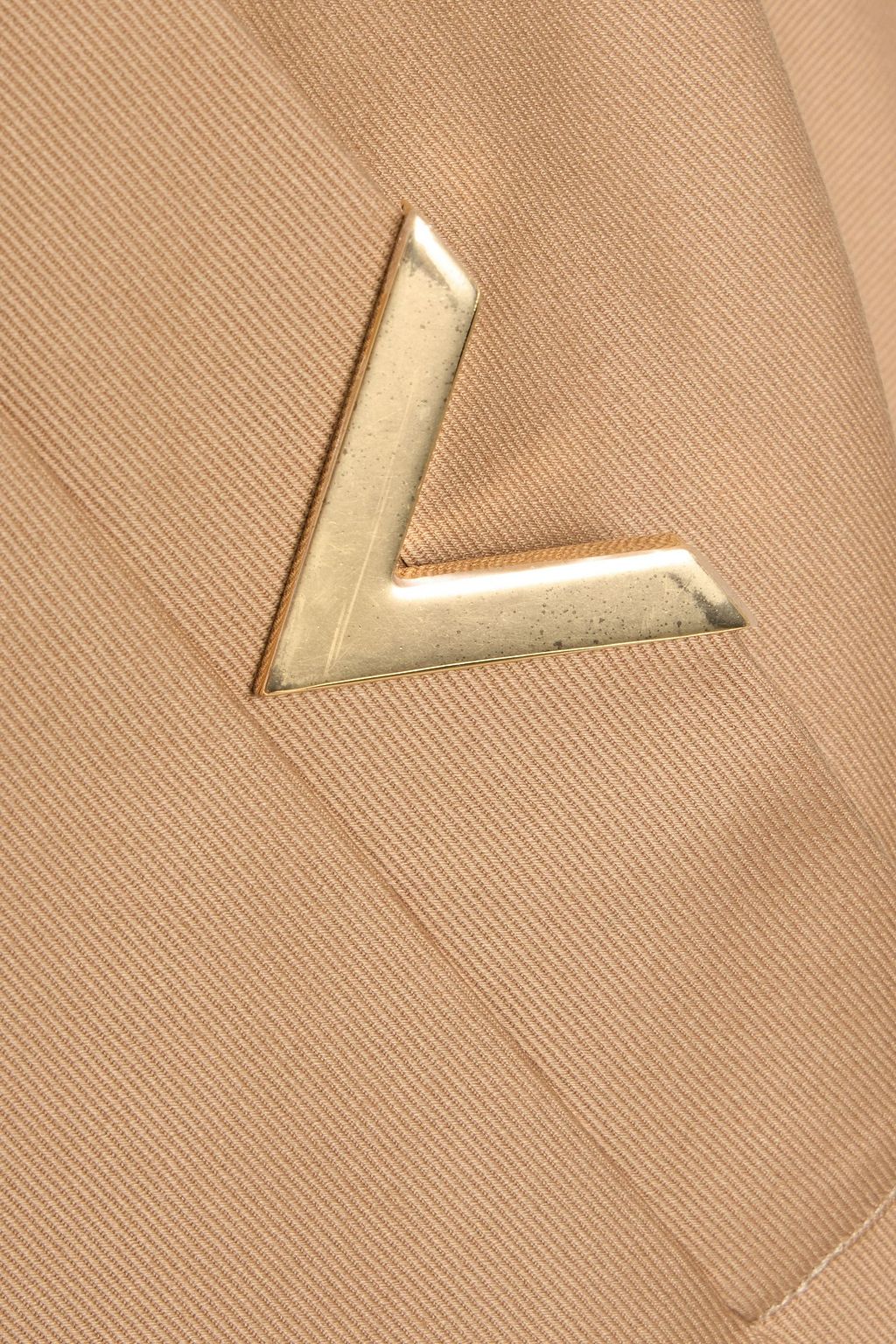 VALENTINO GARAVANI Embellished cotton-blend twill midi skirt