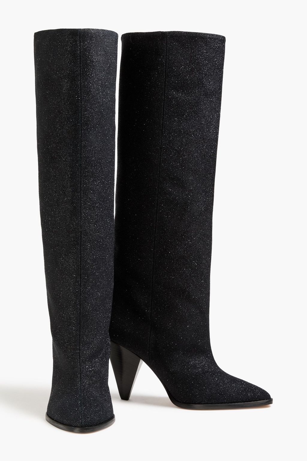 ISABEL MARANT Glittered suede boots