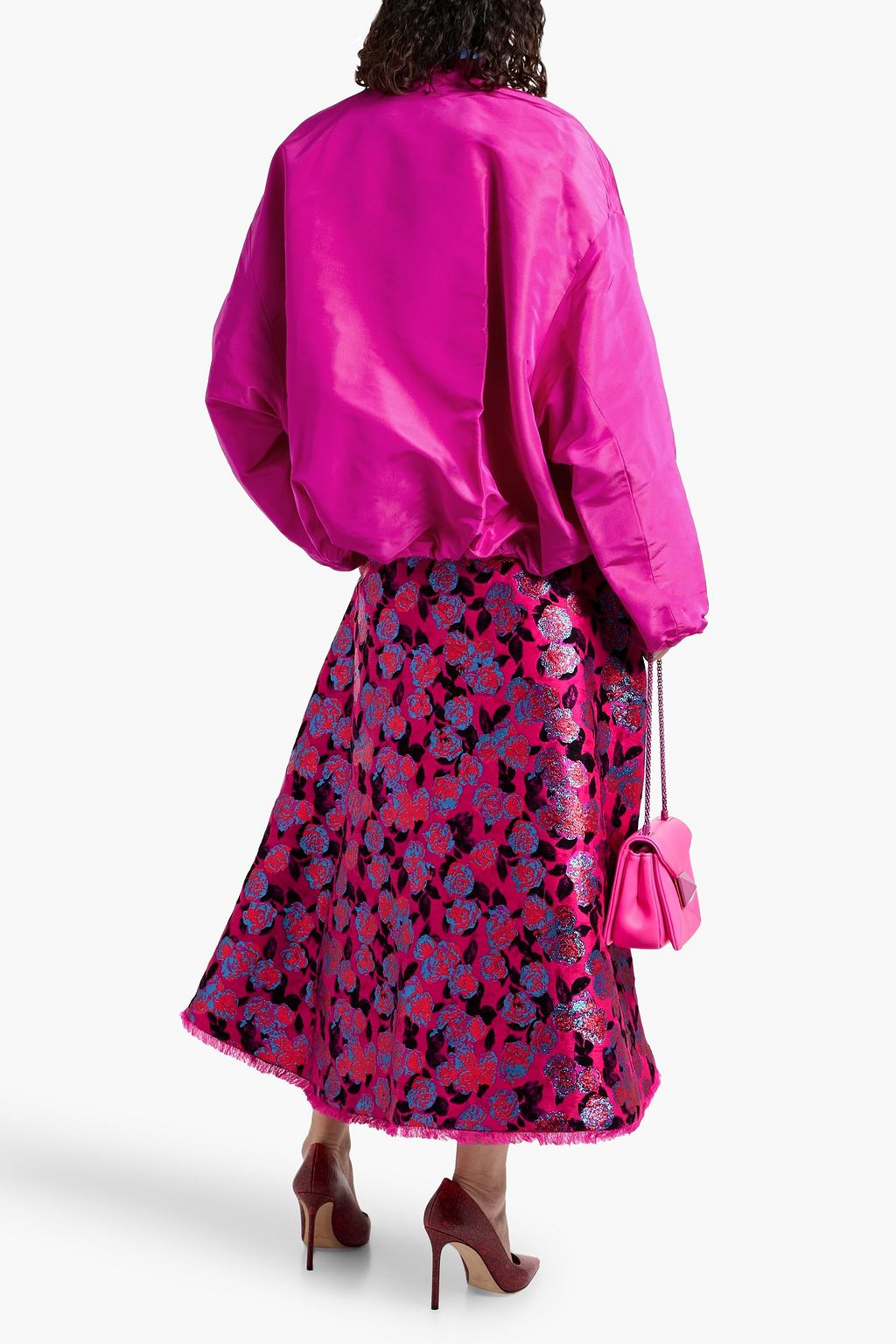 VALENTINO GARAVANI Silk-faille bomber jacket