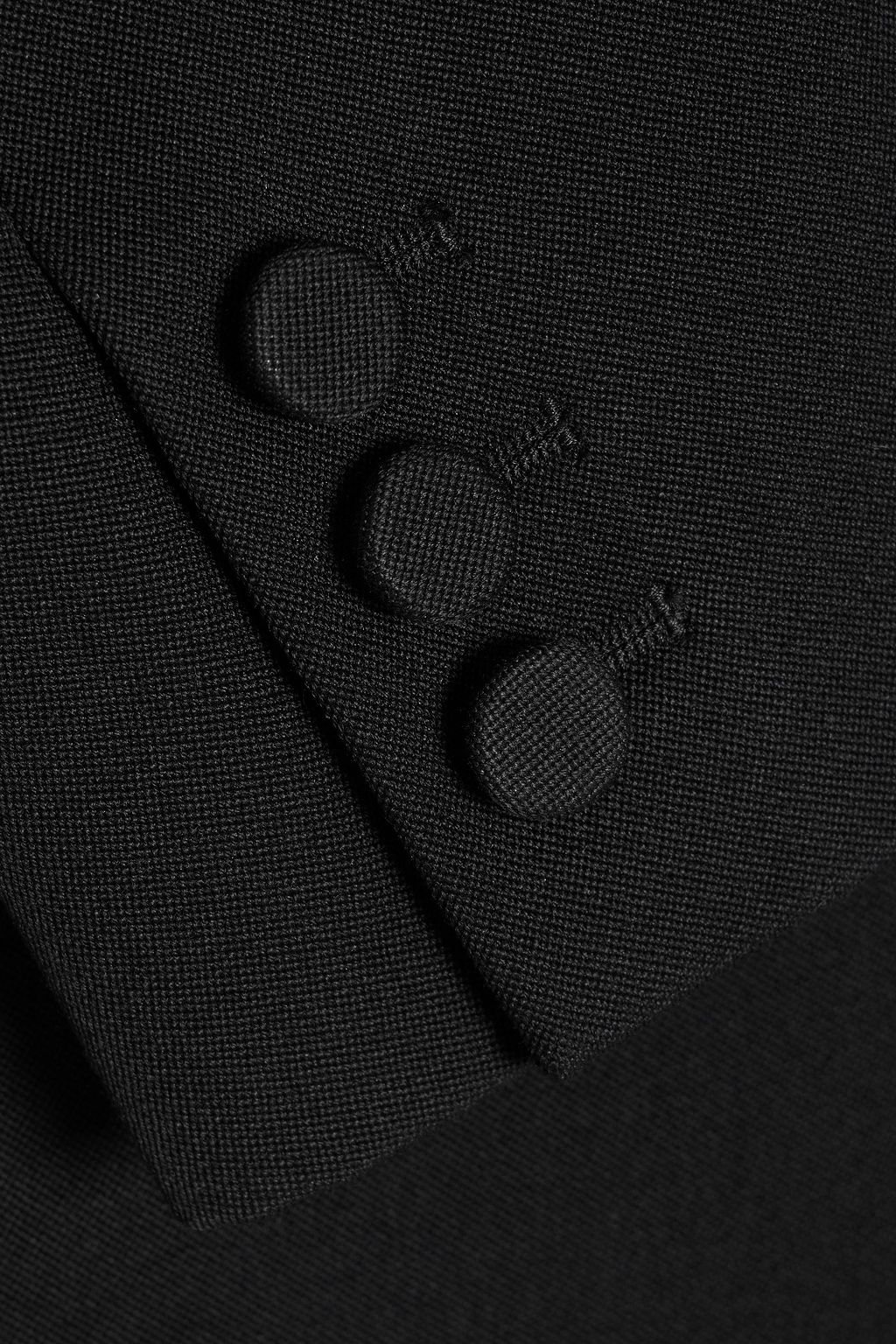 VALENTINO GARAVANI Faille-paneled grain de poudre wool blazer