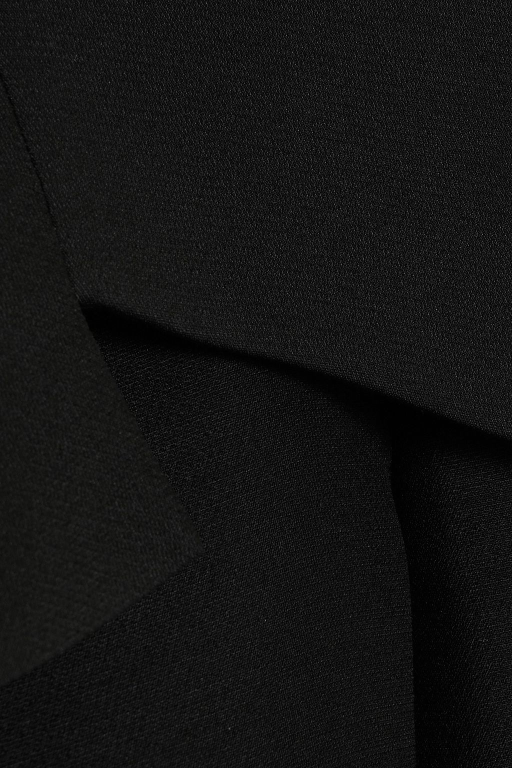 VALENTINO GARAVANI Cropped bow-detailed wool and silk-blend crepe jacket