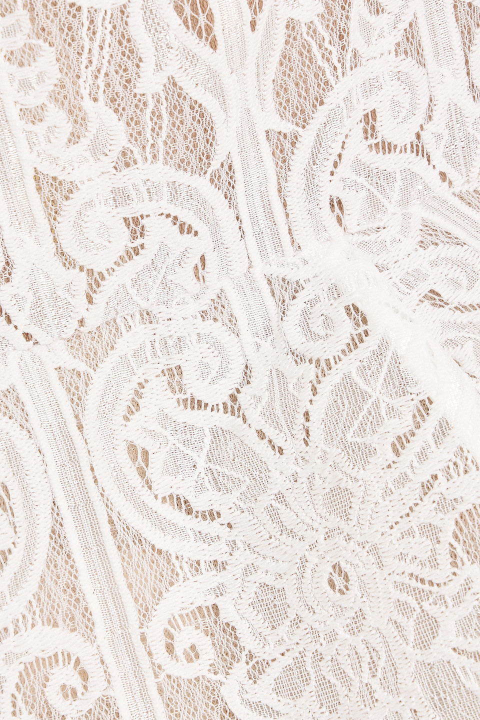 Bronx And Banco Casey Scalloped Lace Mini Dress In White