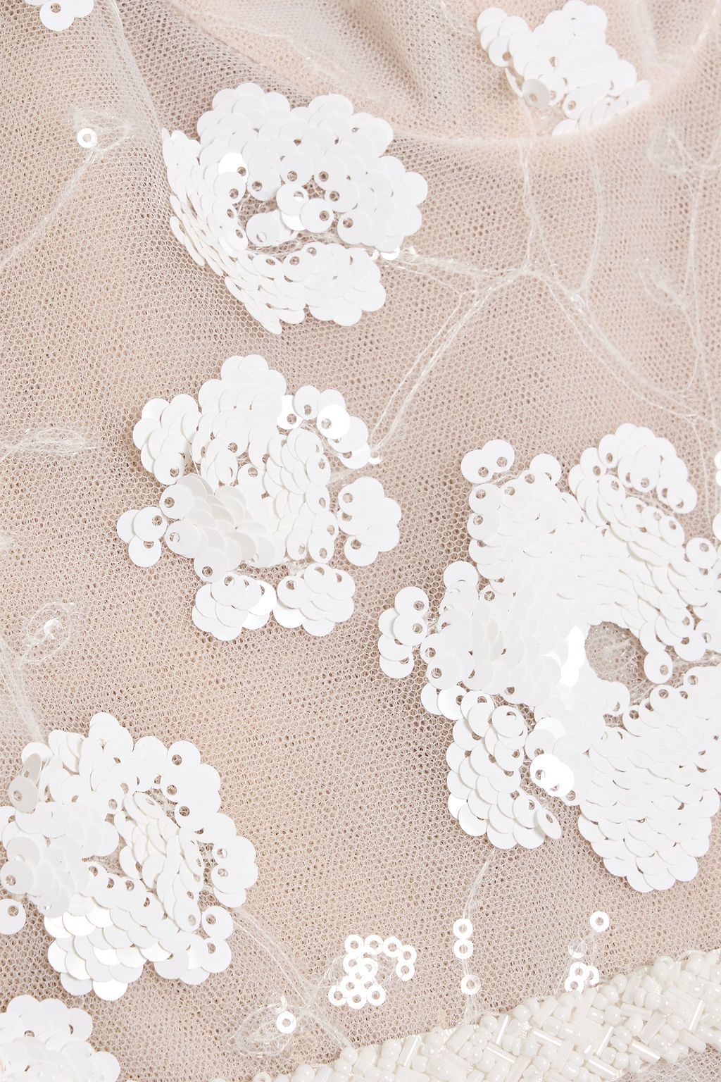 BRONX & BANCO Mademoiselle embellished tulle midi dress