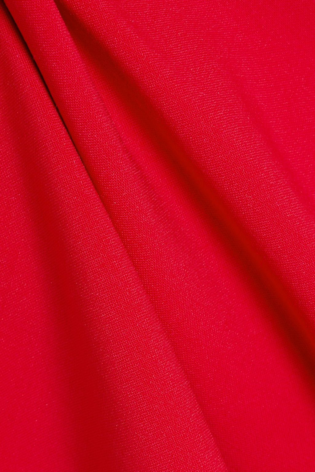 VALENTINO GARAVANI One-shoulder layered wool-blend mini dress