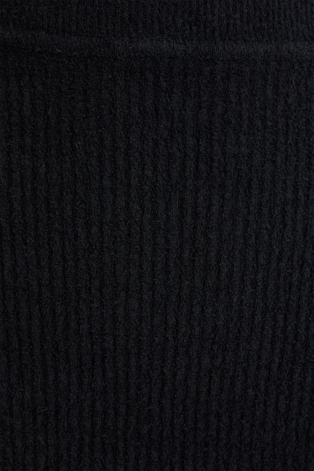 WARDROBE.NYC Brushed ribbed cotton-blend skirt