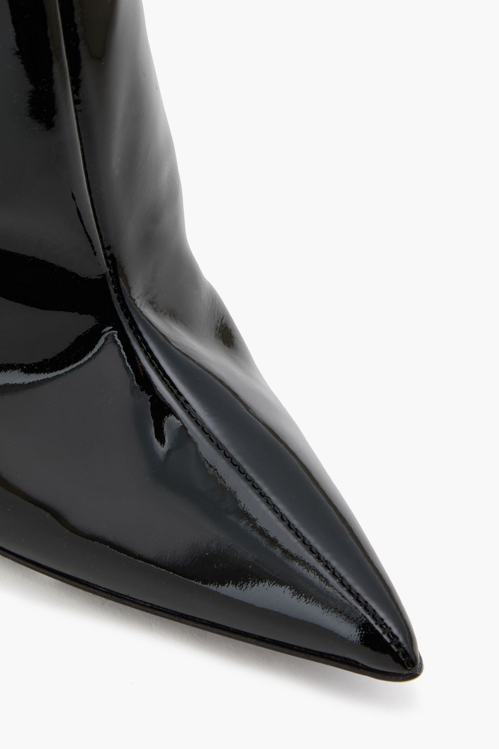 PARIS TEXAS Kniehohe Stiefel aus Lackleder