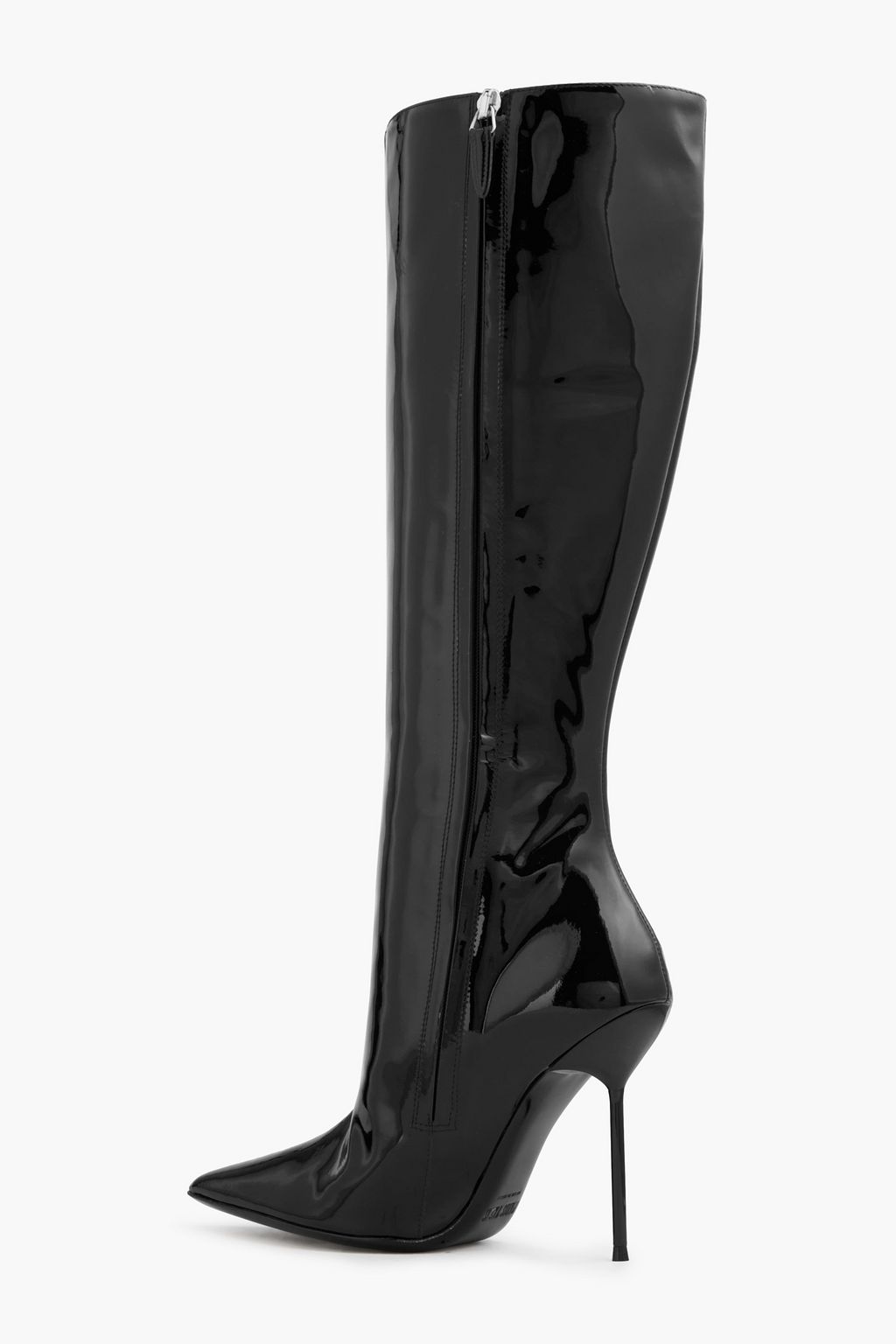 PARIS TEXAS Kniehohe Stiefel aus Lackleder