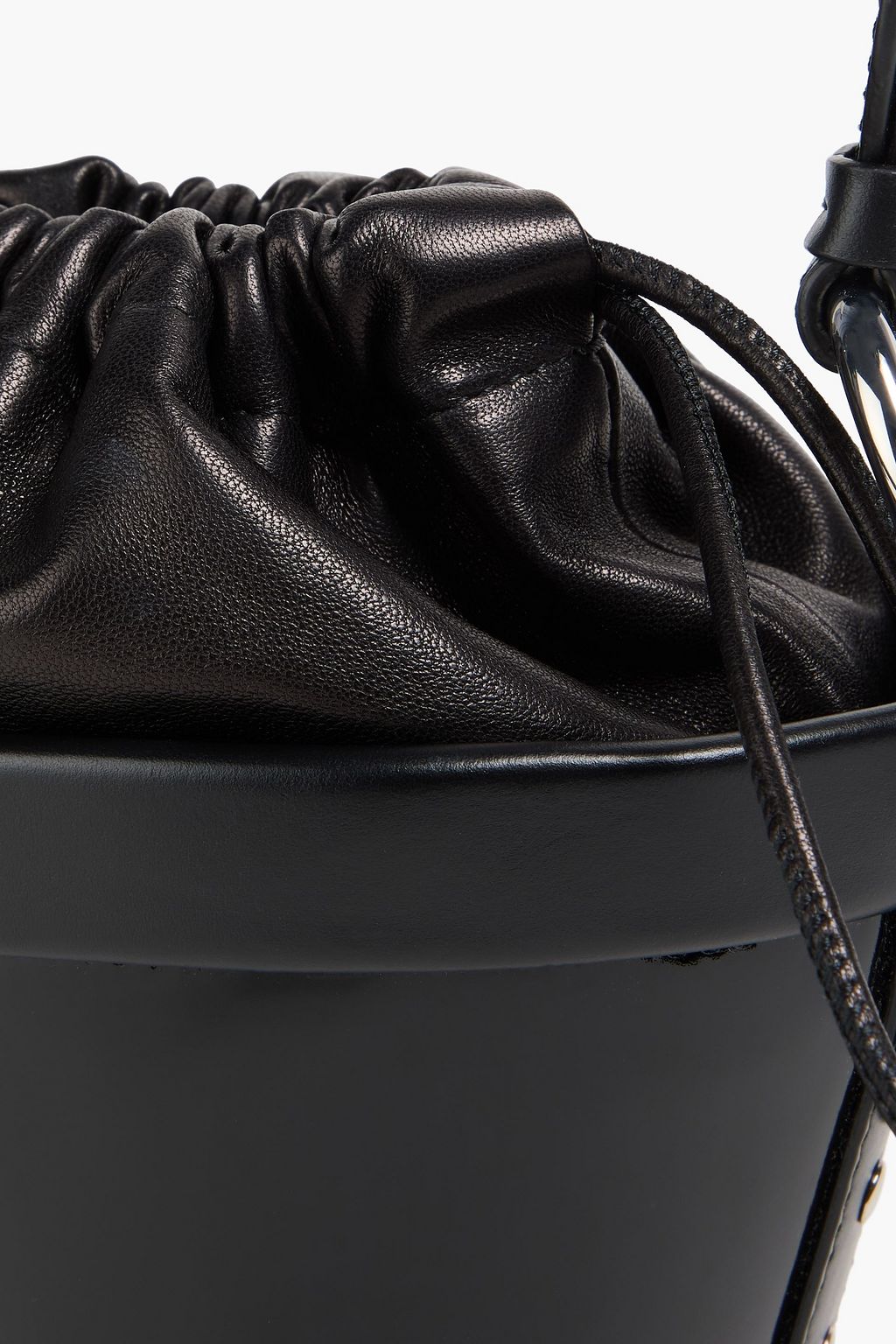 MAISON MARGIELA Smooth and patent-leather bucket bag