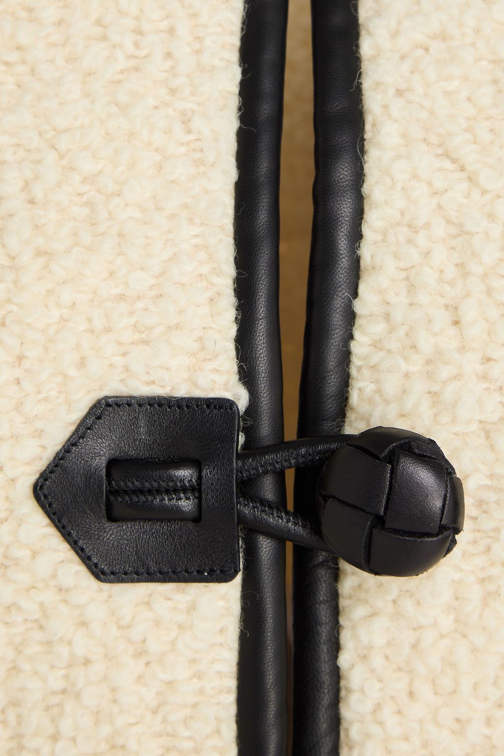 ISABEL MARANT Gradilia leather-trimmed wool-blend bouclé jacket