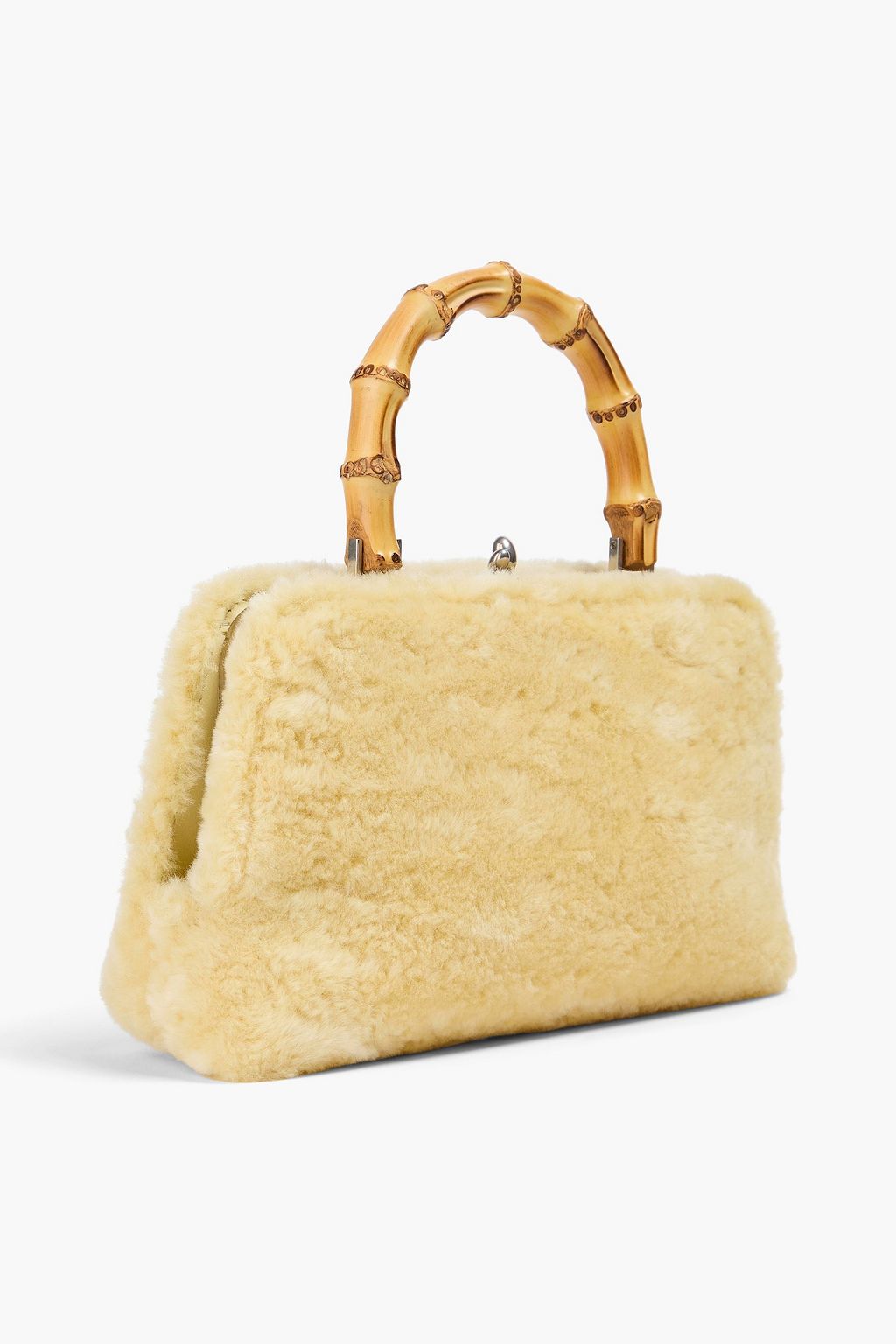 JIL SANDER Goji shearling tote