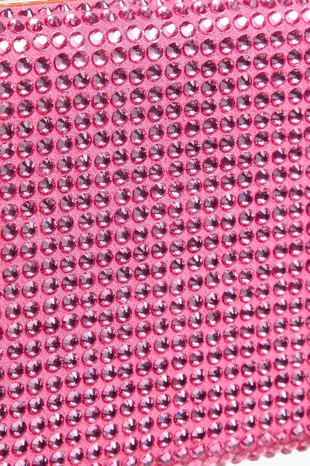 MAGDA BUTRYM Fringed crystal-embellished suede box clutch