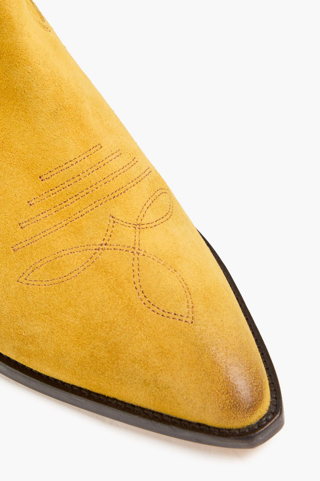 ISABEL MARANT Duerto laser-cut suede cowboy boots