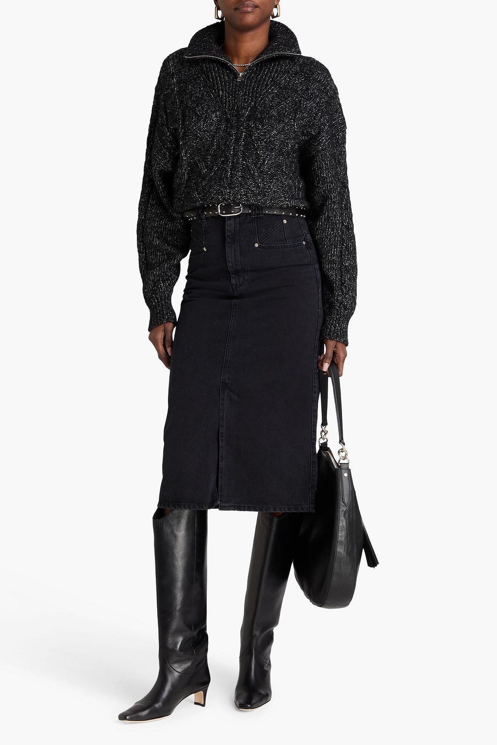 ISABEL MARANT Dipoma denim midi skirt