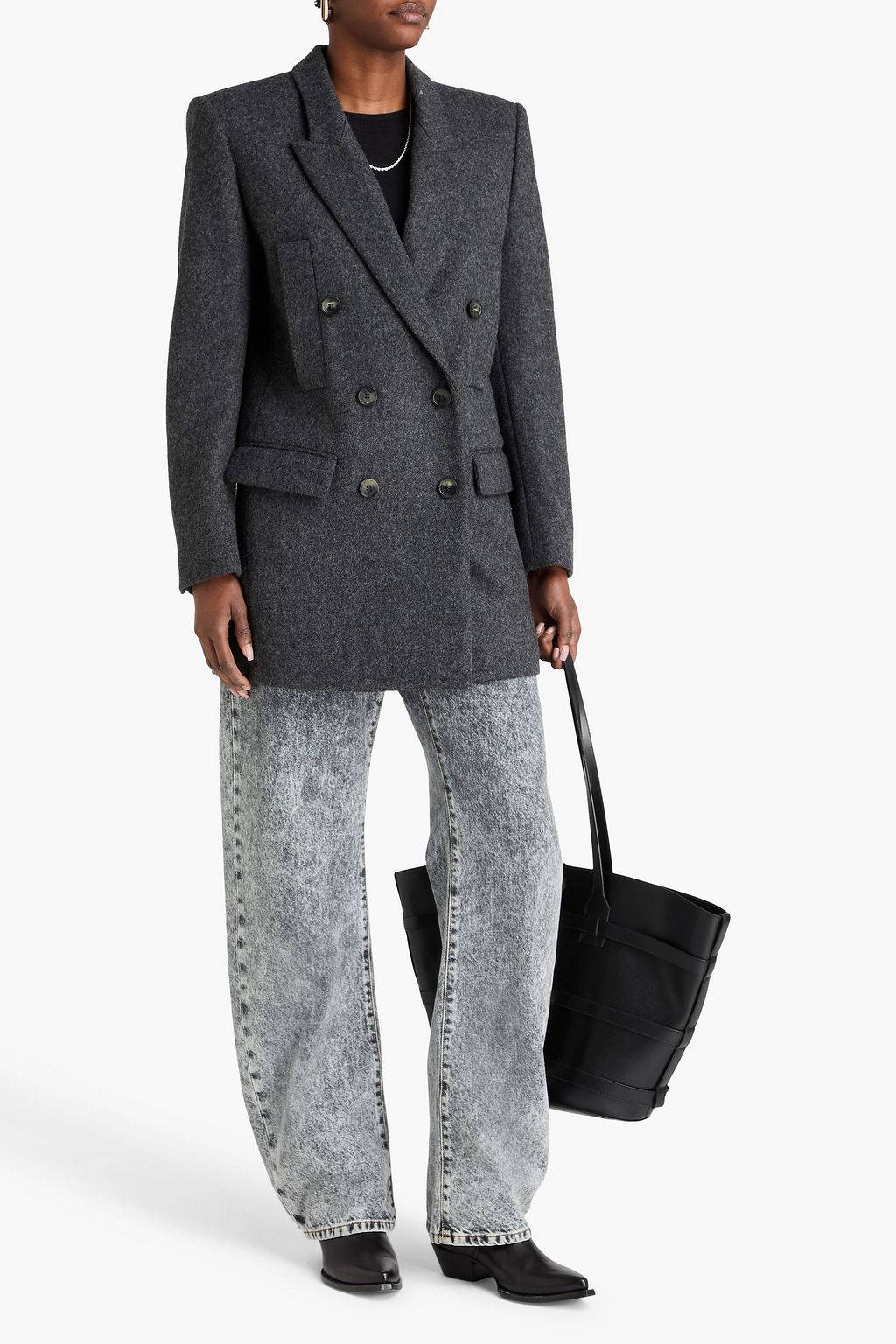 ISABEL MARANT Double-breasted wool-felt blazer