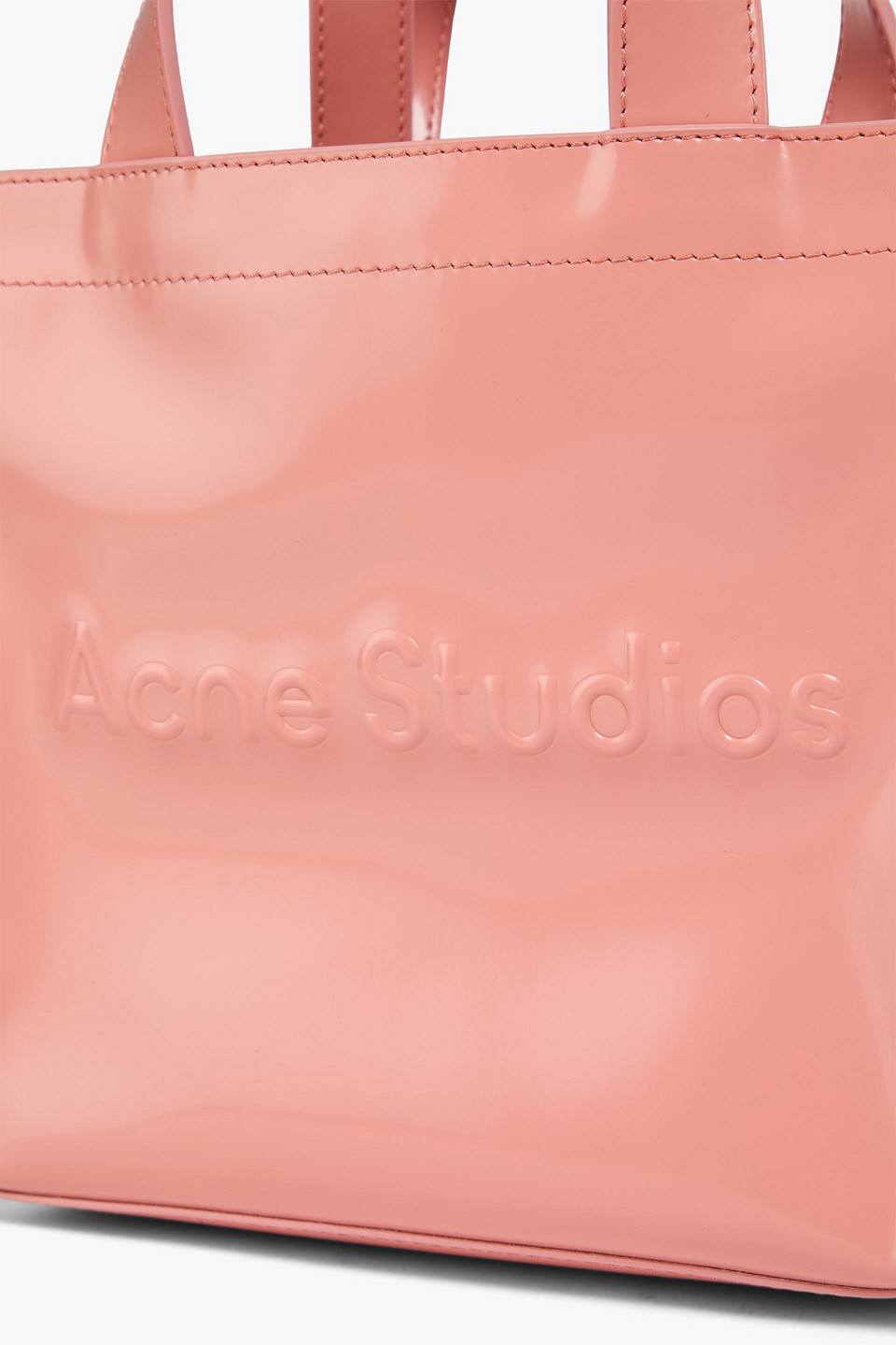 Acne Studios Embossed Tote In Pink