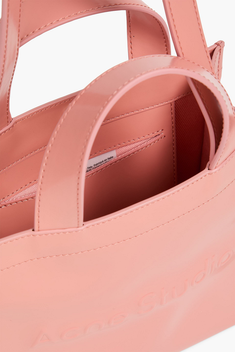 Acne Studios Embossed Tote In Pink