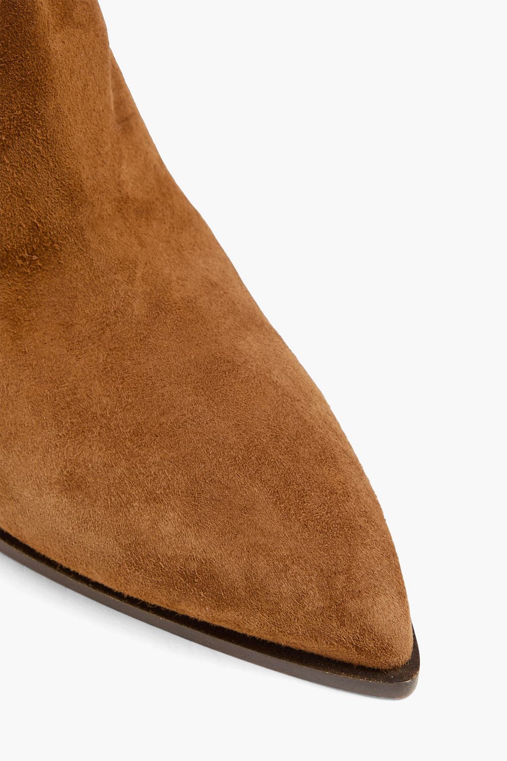 AQUAZZURA Fringed suede ankle boots