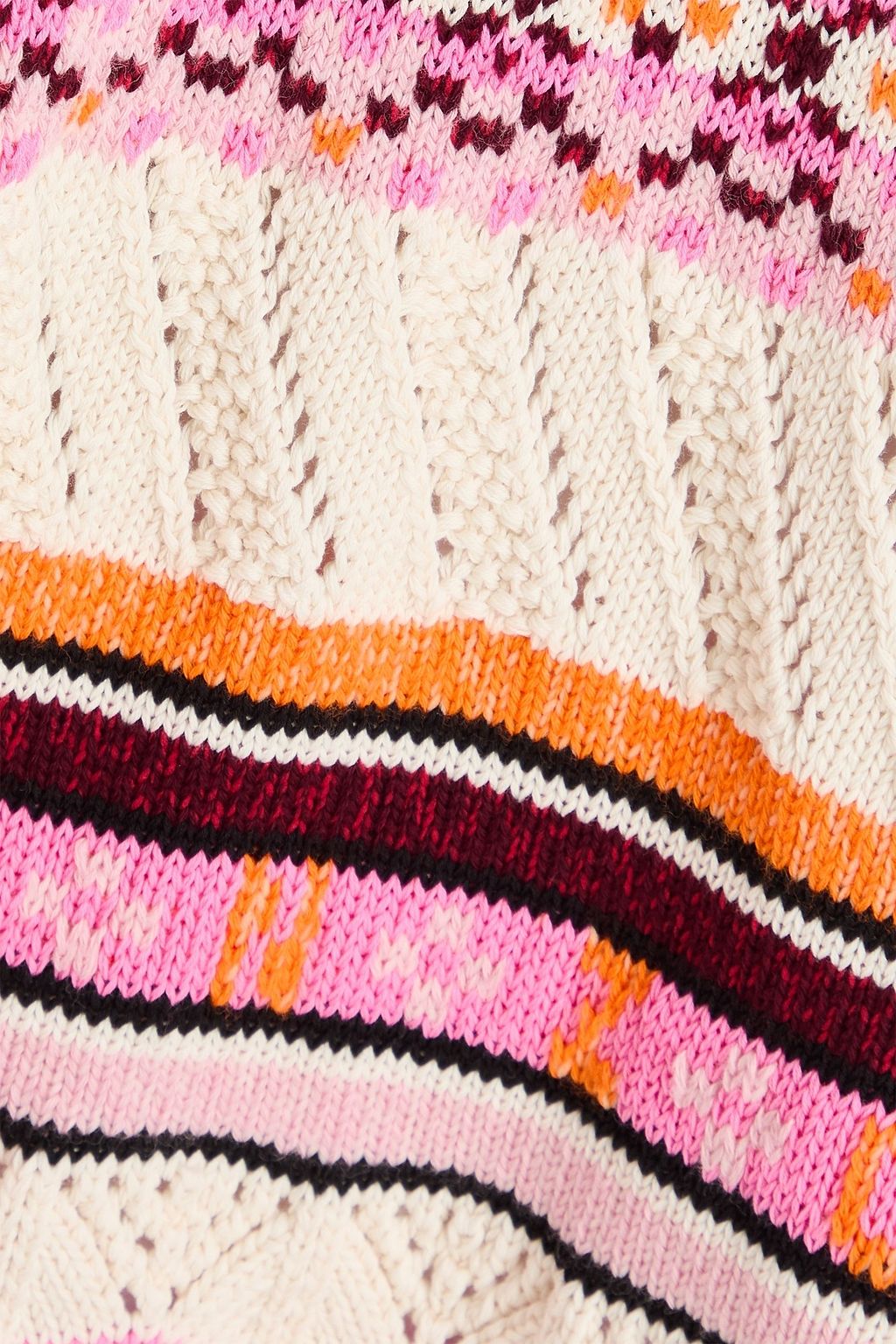 KENZO Pullover aus einer Baumwollmischung mit Fair-Isle-Muster