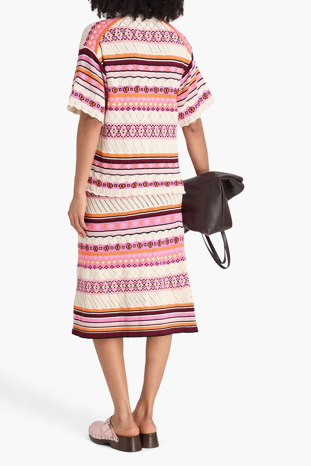 KENZO Pullover aus einer Baumwollmischung mit Fair-Isle-Muster