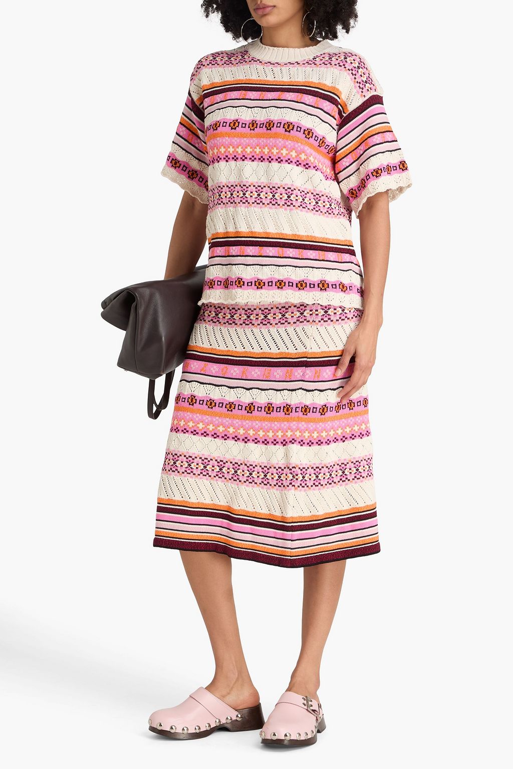 KENZO Pullover aus einer Baumwollmischung mit Fair-Isle-Muster