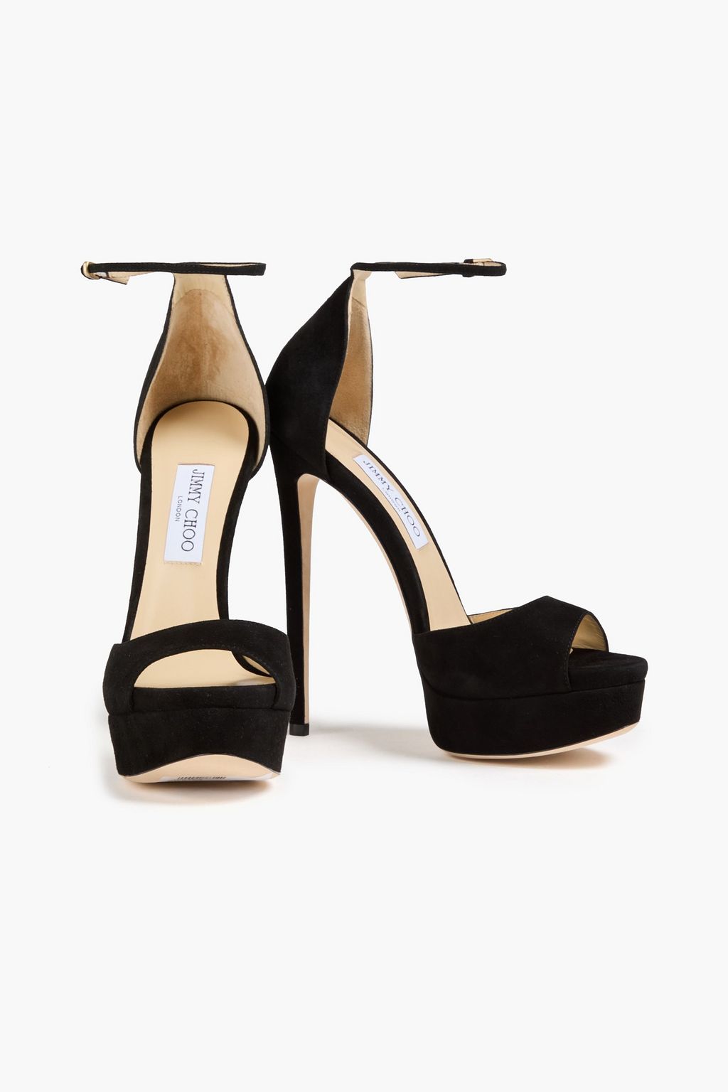 JIMMY CHOO Max 150 suede platform sandals